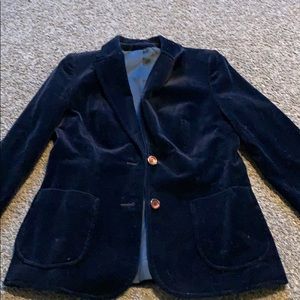 Navy blue velvet St Michaels women’s blazer